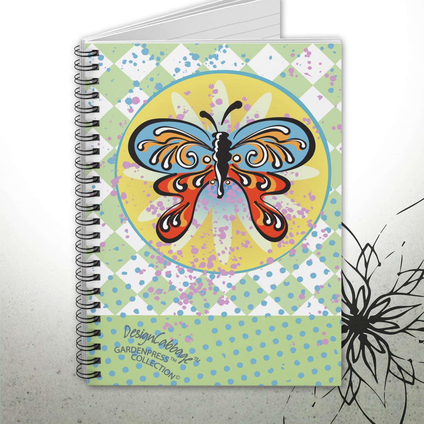Butterfly Garden Graphic Notebook - GardenPress™ Collection