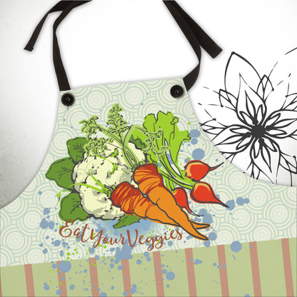 Vegetable Garden Graphic Apron - I Be Vegan® Collection