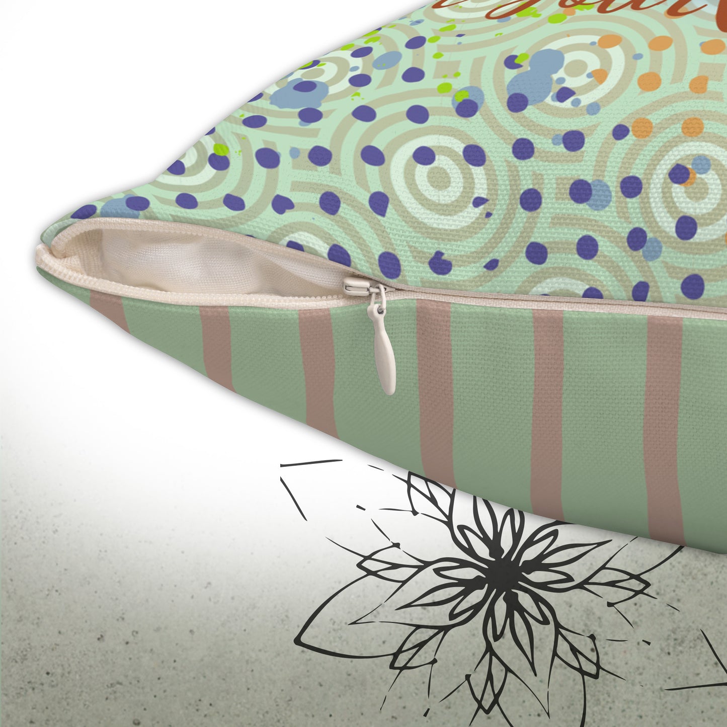 Vegetable Garden Graphic Pillow - I Be Vegan™ Collection