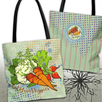 Vegetable Garden Graphic Tote Bag — I Be Vegan™ Collection