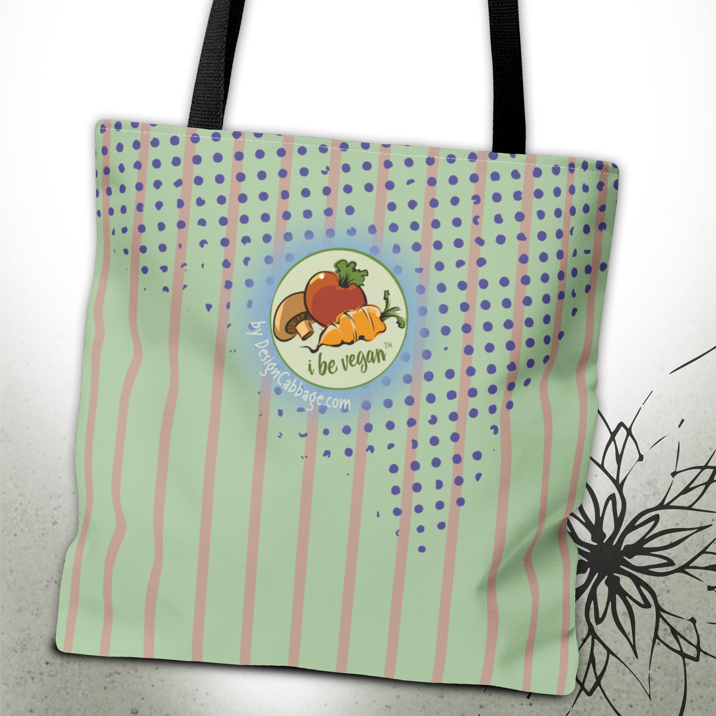 Vegetable Garden Graphic Tote Bag — I Be Vegan™ Collection