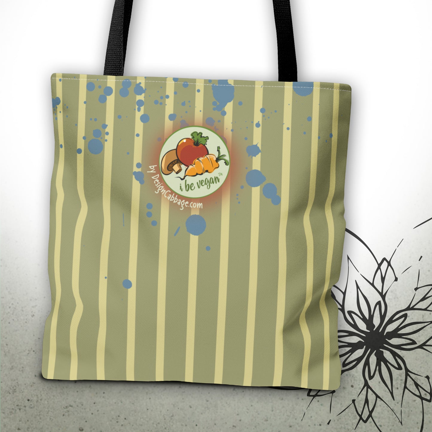 Kitchen Chaos Graphic Tote Bag — I Be Vegan™ Collection