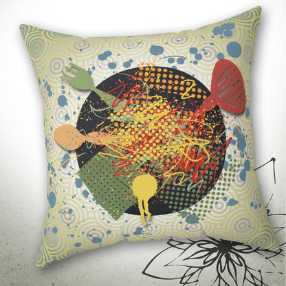 Kitchen Chaos Graphic Pillow - I Be Vegan™ Collection