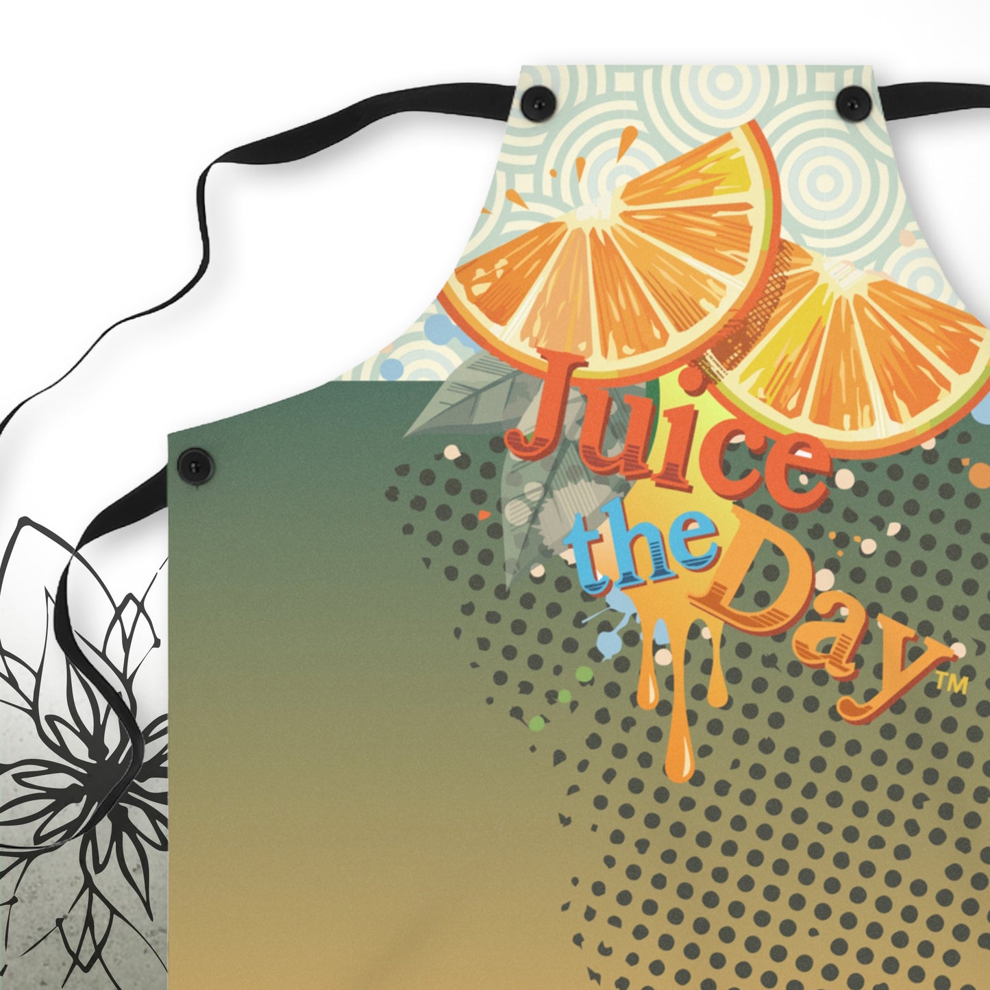 Citrus Retro Kitchen Apron — Juice The Day™ Collection