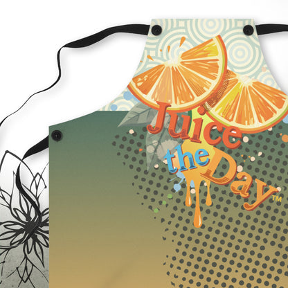 Citrus Retro Kitchen Apron — Juice The Day™ Collection