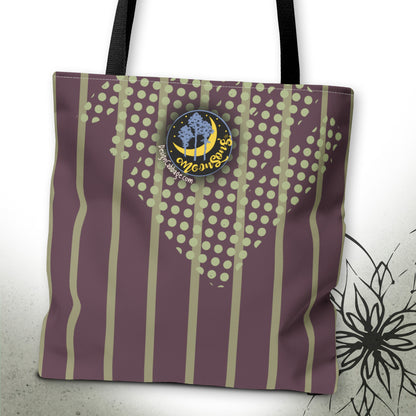Christmas Santa Graphic Tote Bag — MoonSong™ Holiday Collection