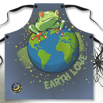 Frog Earth Love Graphic Apron - MoonSong® Collection
