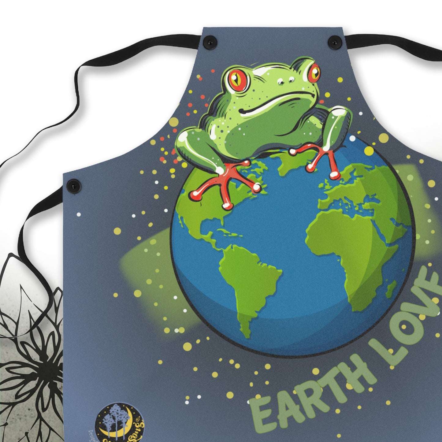 Frog Earth Love Graphic Apron - MoonSong® Collection