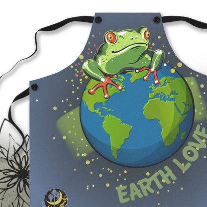 Frog Earth Love Graphic Apron - MoonSong® Collection