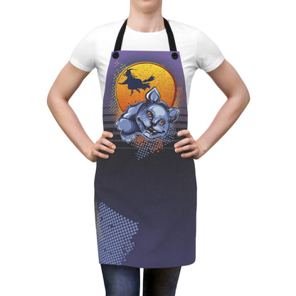 Halloween Cat Graphic Apron — MoonSong® Holiday Collection