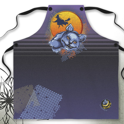 Halloween Cat Graphic Apron — MoonSong® Holiday Collection