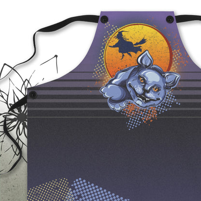 Halloween Cat Graphic Apron — MoonSong® Holiday Collection