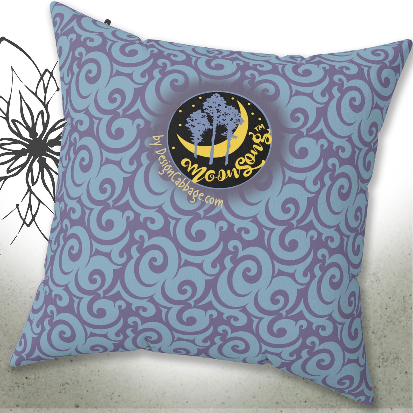 Halloween Cat Graphic Throw Pillow - MoonSong™ Holiday Collection