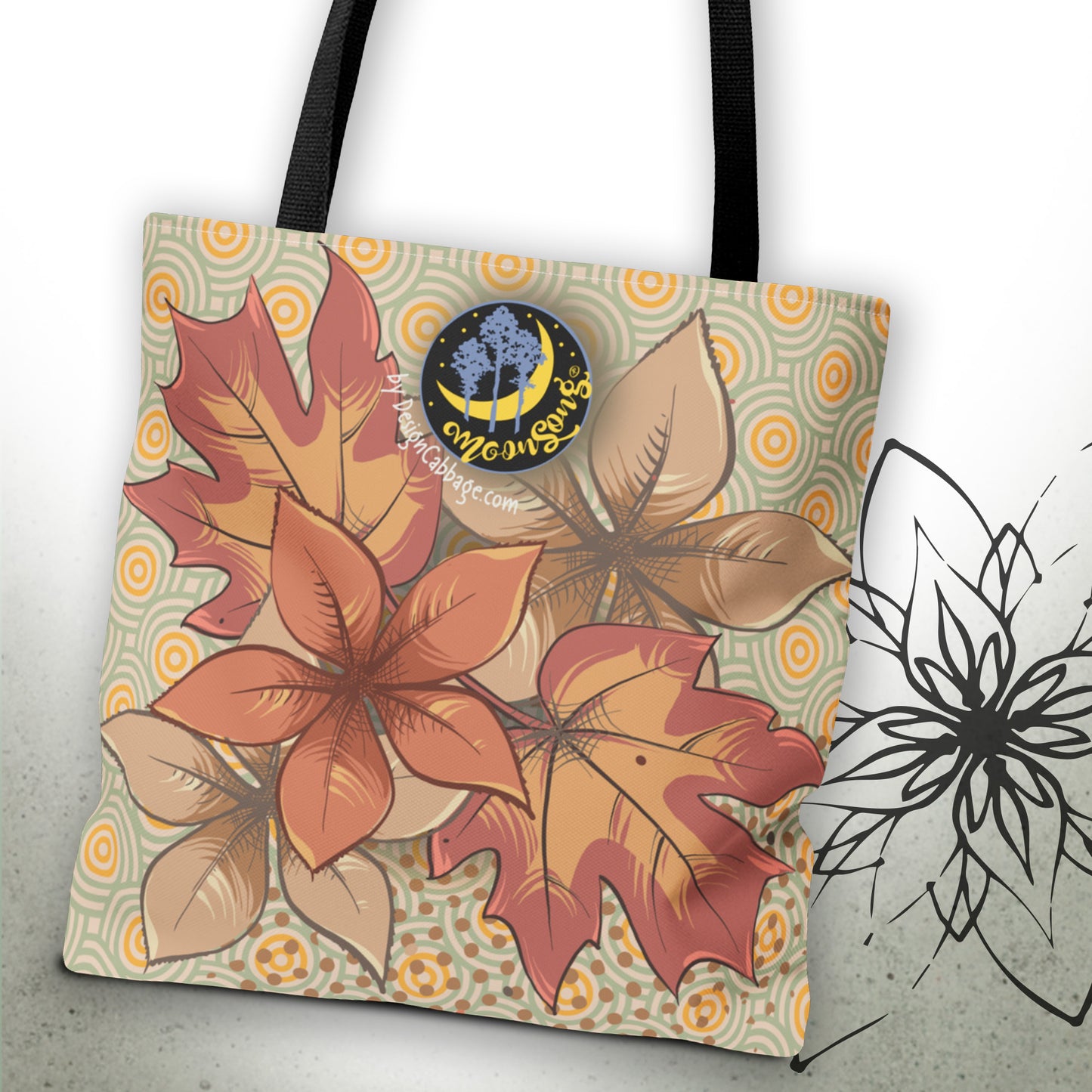Halloween and Fall Scary Skull Graphic Tote Bag — MoonSong™ Holiday Collection