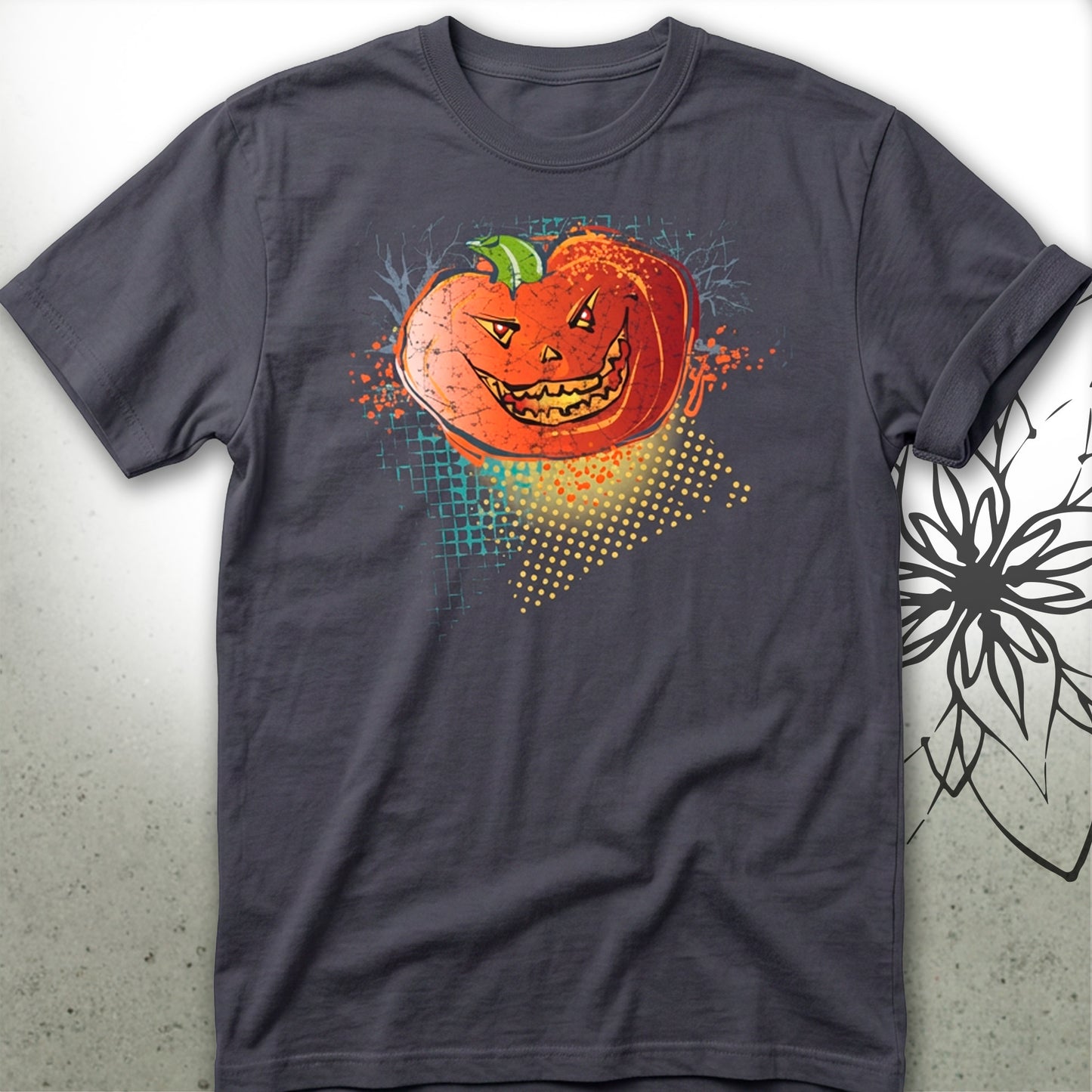 Vintage Jack-O'-Lantern Unisex Graphic T-Shirt Tee — MoonSong® Holidays Collection