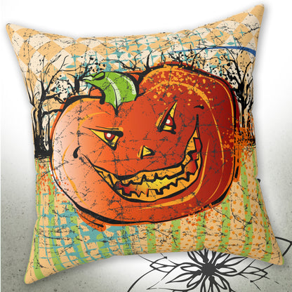 Vintage Halloween Pumpkin Graphic Pillow - MoonSong™ Holiday Collection