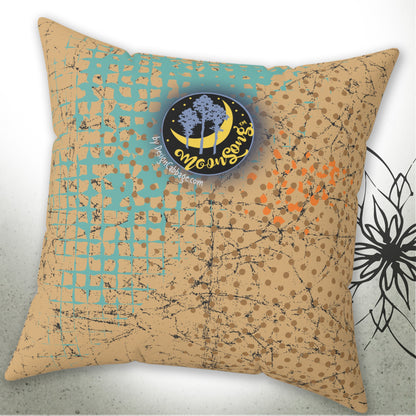 Vintage Halloween Pumpkin Graphic Pillow - MoonSong™ Holiday Collection