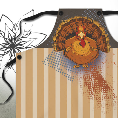 Thanksgiving Christmas Turkey Graphic Apron - MoonSong® Holiday Collection