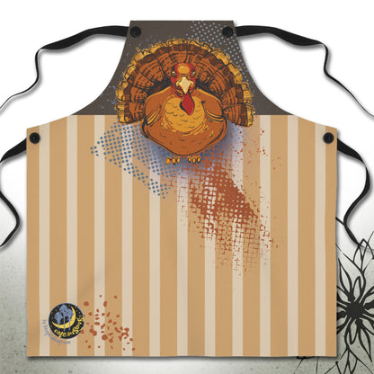 Thanksgiving Christmas Turkey Graphic Apron - MoonSong® Holiday Collection