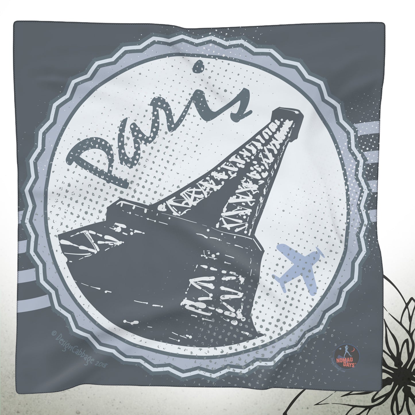 Paris Vacation Graphic Scarf — NomadDays® Collection