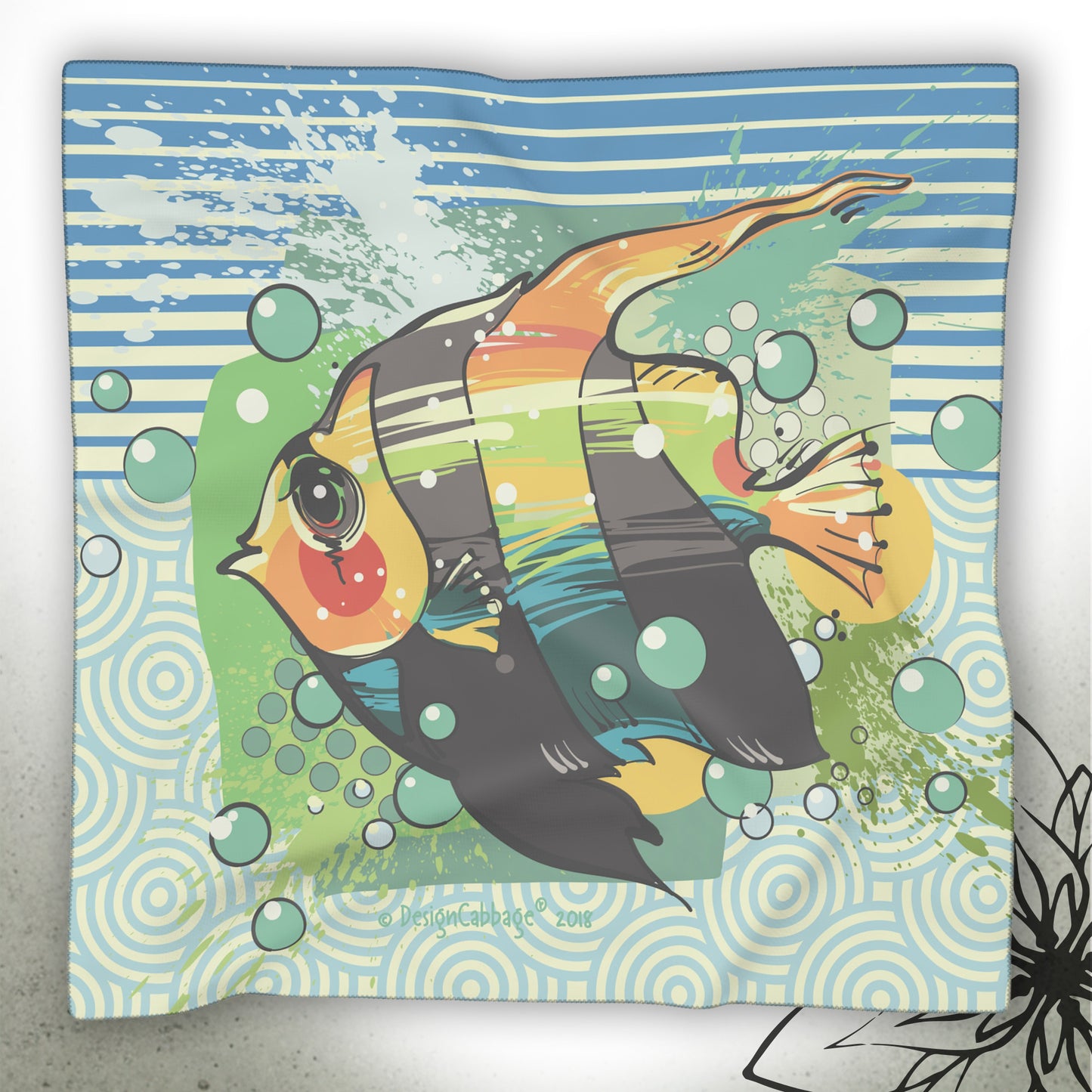 Tropical Fish Graphic Scarf — ScubaCrew® Collection