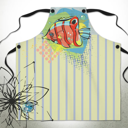 Tropical Fish Ocean Graphic Apron — ScubaCrew® Collection