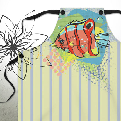 Tropical Fish Ocean Graphic Apron — ScubaCrew® Collection