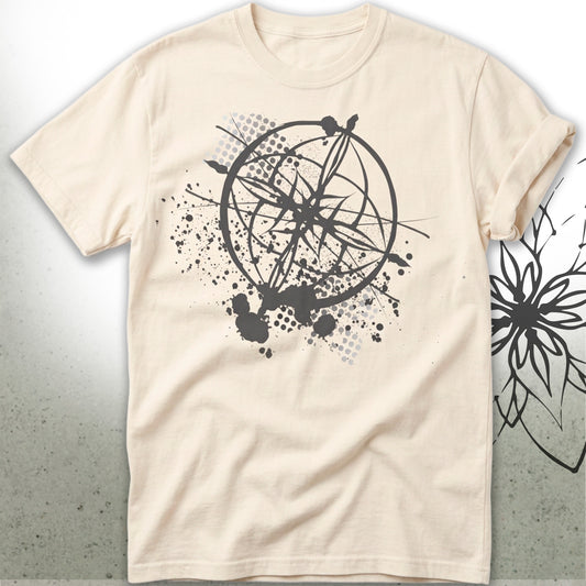 Abstract Compass Unisex Graphic T-Shirt Tee — VintageInk® Collection