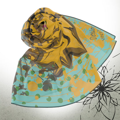 Sunflower Art Graphic Scarf — VintageInk® Collection