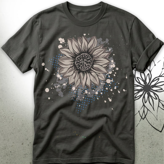 Vintage Sunflower Sketch Unisex Graphic T-Shirt Tee — VintageInk® Collection