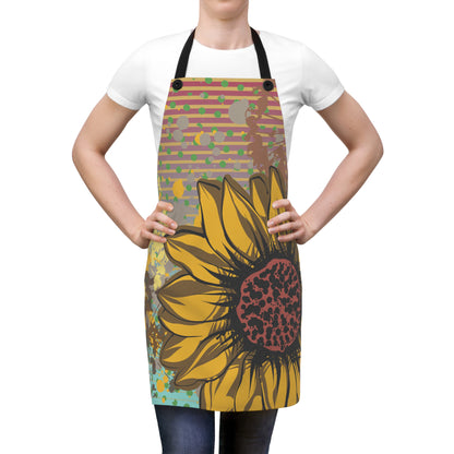 Sunflower Art Graphic Apron - VintageInk® Collection