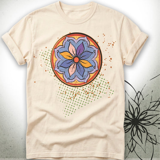 Boho Floral Mandala Unisex Graphic T-Shirt Tee — GardenPress® Collection
