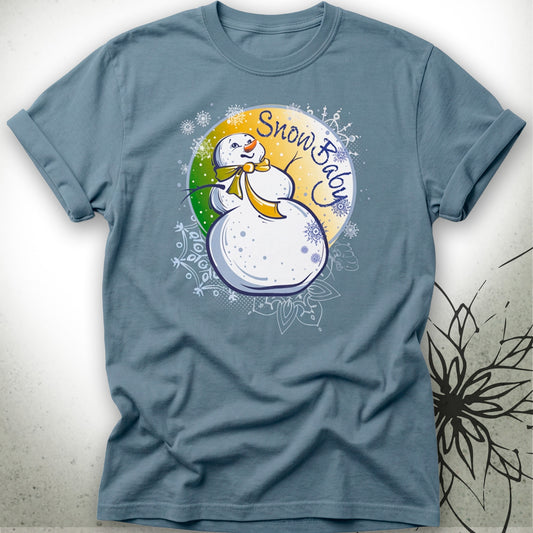 Snow Baby Snowman Unisex Graphic T‑Shirt Tee — MoonSong® Collection