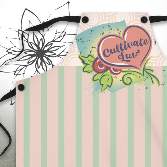 Love Heart Graphic Apron - CultivateLuv® Collection