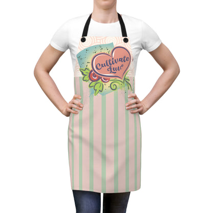 Love Heart Graphic Apron - CultivateLuv® Collection
