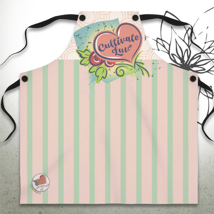 Love Heart Graphic Apron - CultivateLuv® Collection