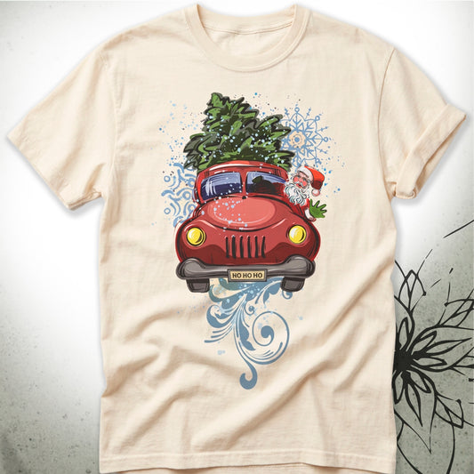 Vintage Truck Christmas Tree Unisex Graphic T-Shirt Tee — MoonSong® Holiday Collection