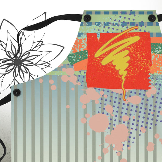 Abstract Art Whirlwind Graphic Apron - Brush&Pen® Collection