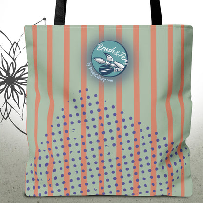 Abstract Art Whirlwind Graphic Tote Bag — Brush&Pen™ Collection
