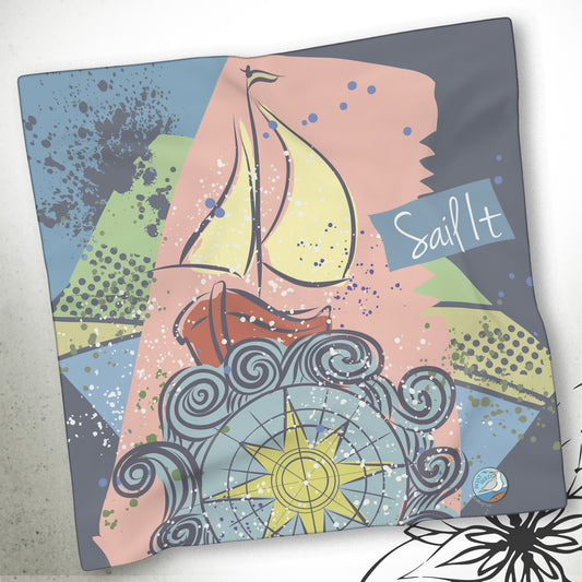 Sailboat Nautical Graphic Scarf - BoatBird® Collection