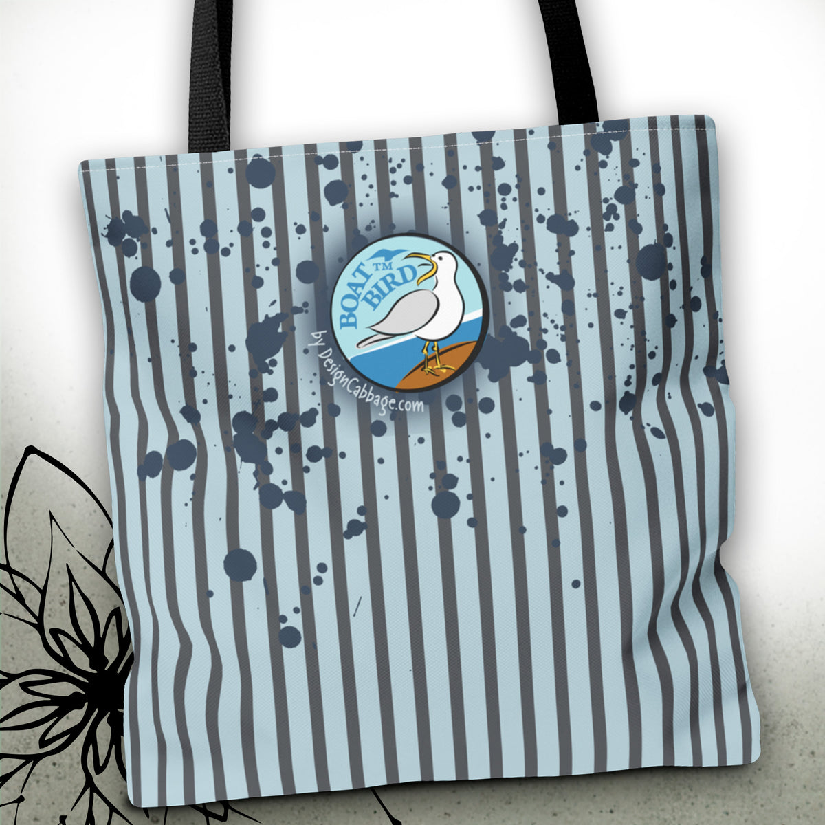 Sailboat Nautical Graphic Tote Bag — BoatBird™ Collection