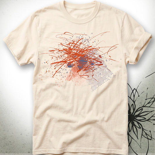 Abstract Paint Splash Unisex Graphic T-Shirt Tee — Brush&Pen® Collection