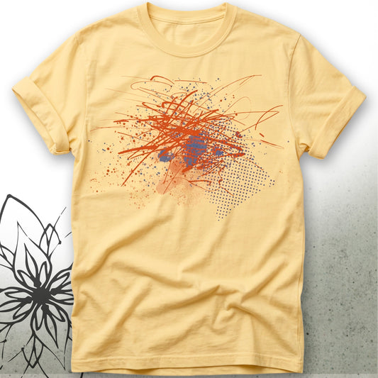 Abstract Paint Splash Unisex Graphic T-Shirt Tee — Brush&Pen® Collection