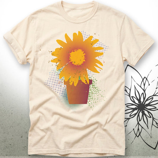 Sunflower Pot Unisex Graphic T-Shirt — GardenPress® Collection