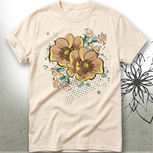 Vintage Poppy Floral Unisex Graphic T-Shirt Tee — GardenPress® Collection