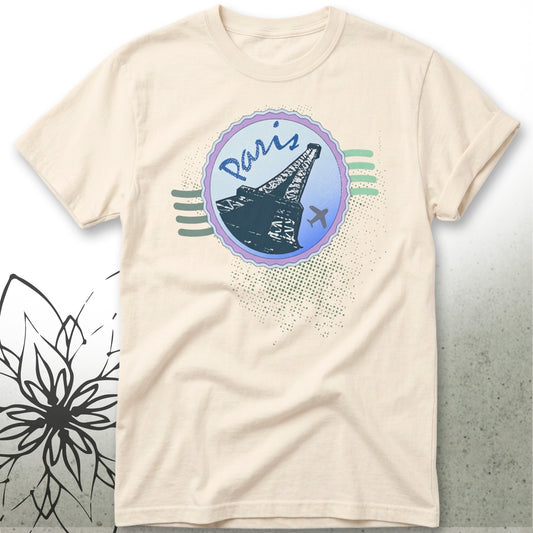 Vintage Paris Postmark Unisex Graphic T-Shirt Tee — NomadDays® Collection