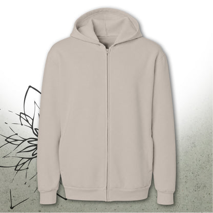 Halloween Skull & Autumn Leaves Unisex Zip Hoodie — MoonSong® Collection