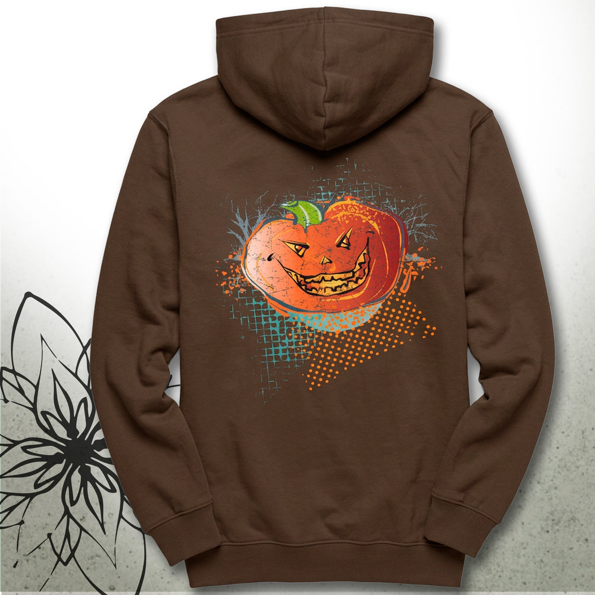Halloween Pumpkin Jack-O'-Lantern Unisex Zip Hoodie — MoonSong® Collection