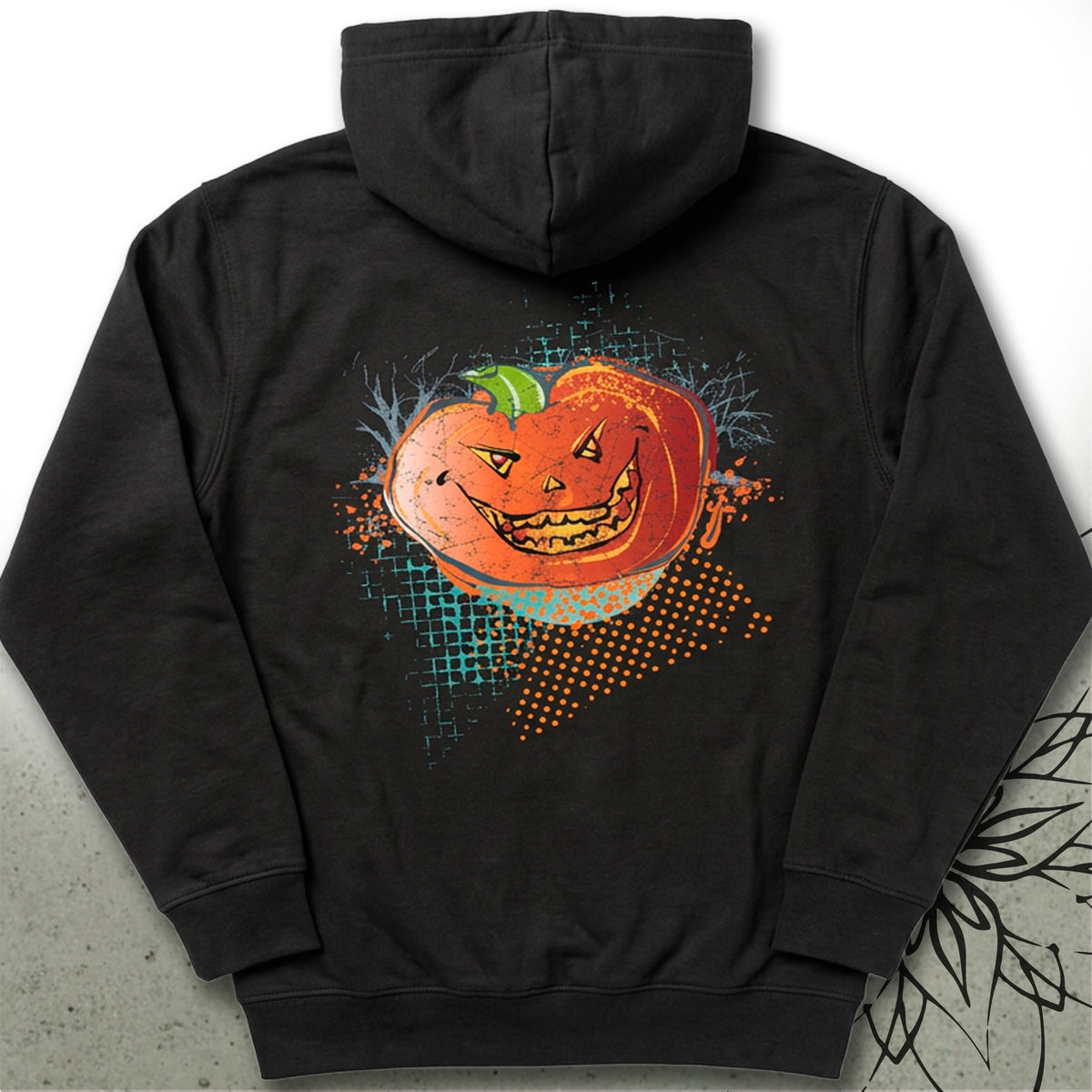 Halloween Pumpkin Jack-O'-Lantern Unisex Zip Hoodie — MoonSong® Collection
