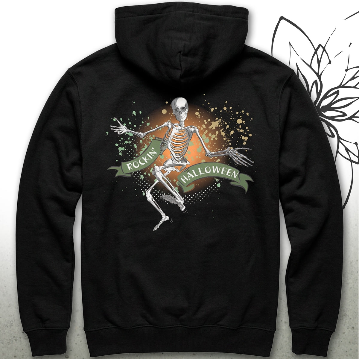 Halloween Skeleton Dance Unisex Full-Zip Hoodie — MoonSong® Collection